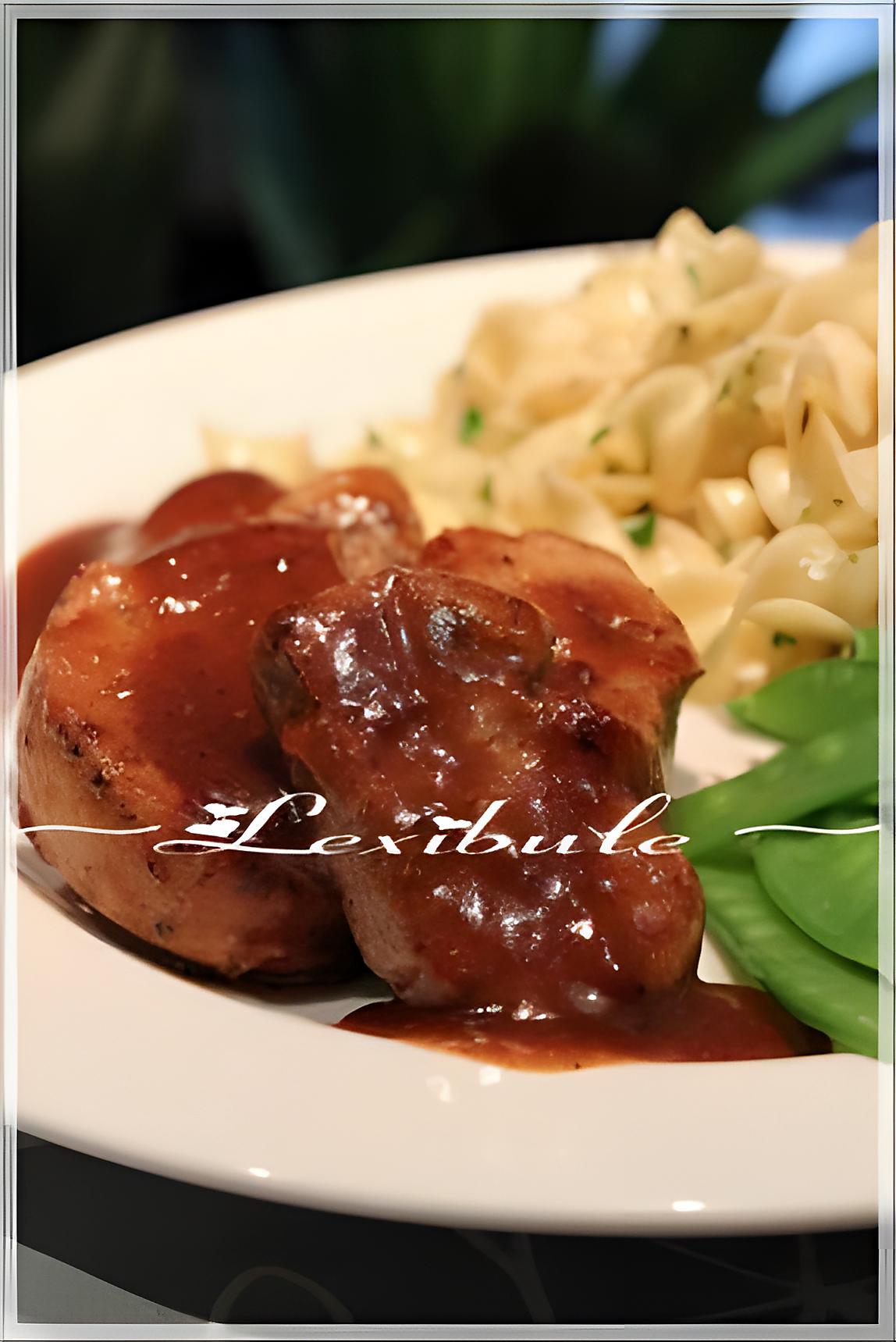 recette ~Médaillons de porc, sauce au jus de pomme~