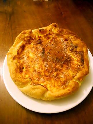 recette TARTE AU FROMAGE BLANC (salé)