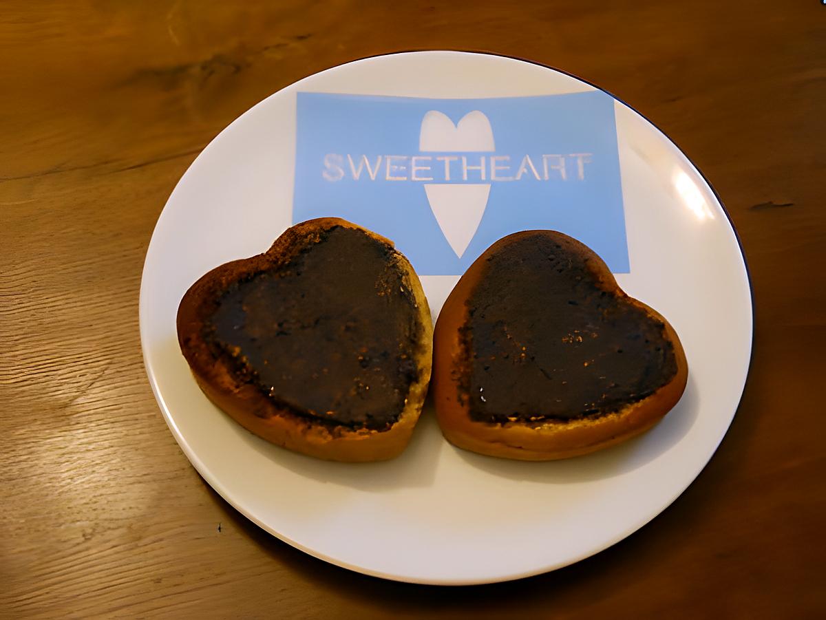 recette PETITS COEURS POUR LE PETIT DÉJEUNER DE LA SAINT VALENTIN