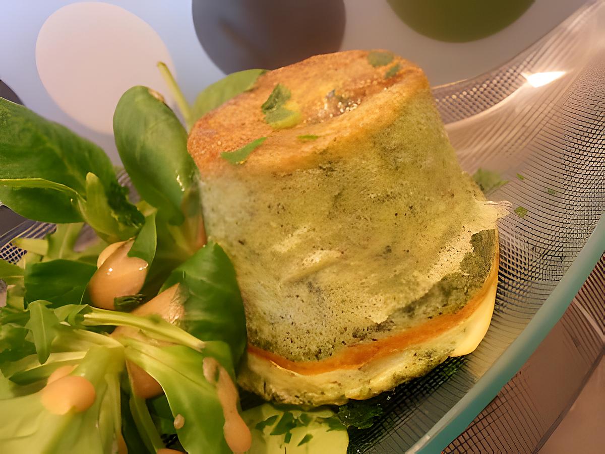 recette petits soufflés aux feuilles de blettes et chavroux