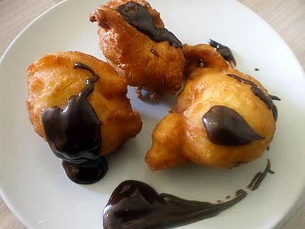 recette Les beignets de la plage.. au nutella....." Les chouchoux..."... Miammmmm.....!!!!