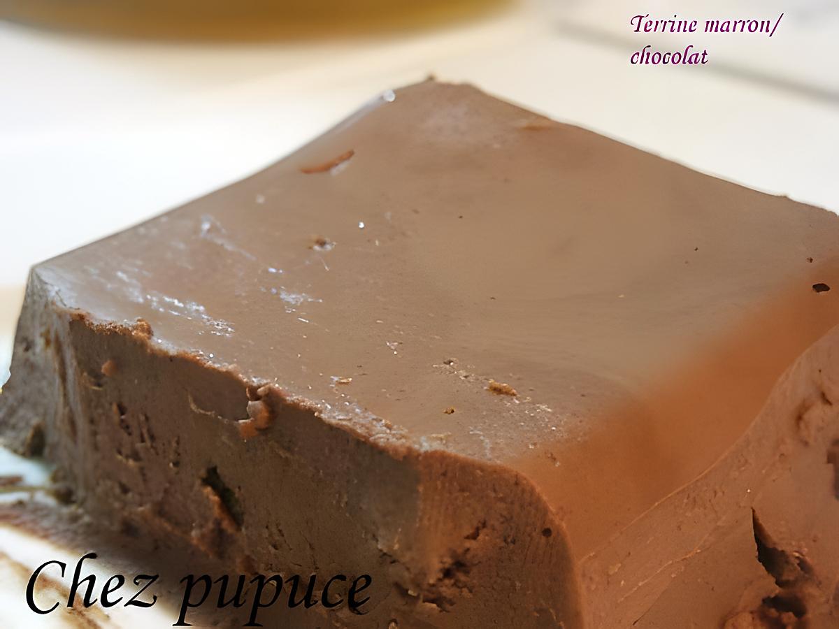 recette terrine marron /chocolat