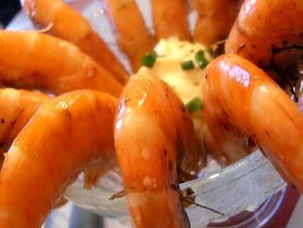 recette bouquet de gambas mayonnaise