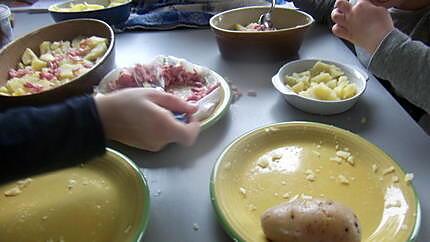 recette tartiflette par mes petites filles