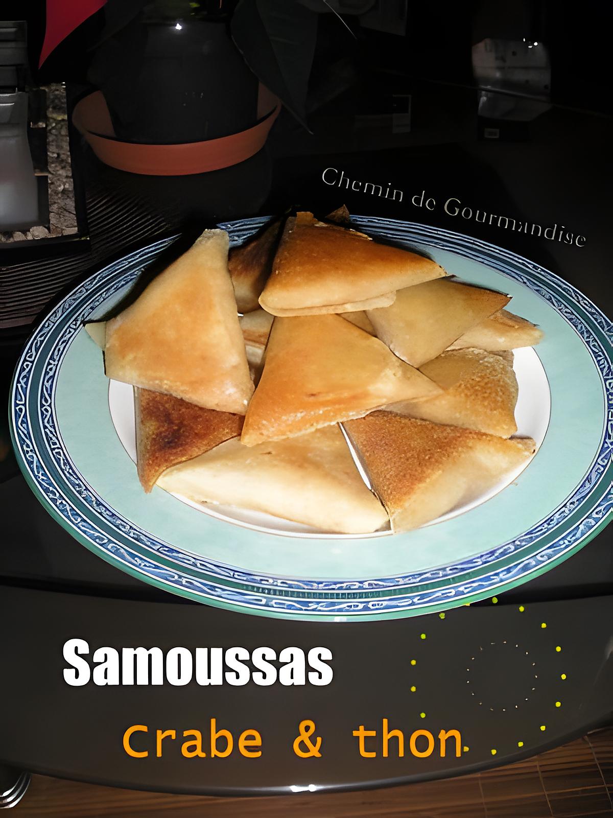 recette Samoussas Crabe & thon