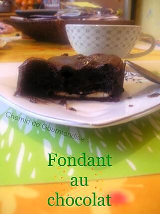 recette Fondant au chocolat et son coeur tendre au lait