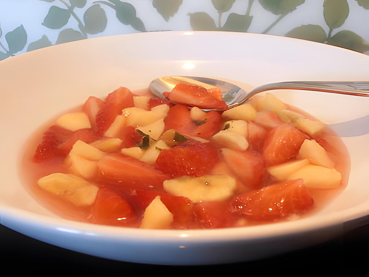 recette soupe de fruits