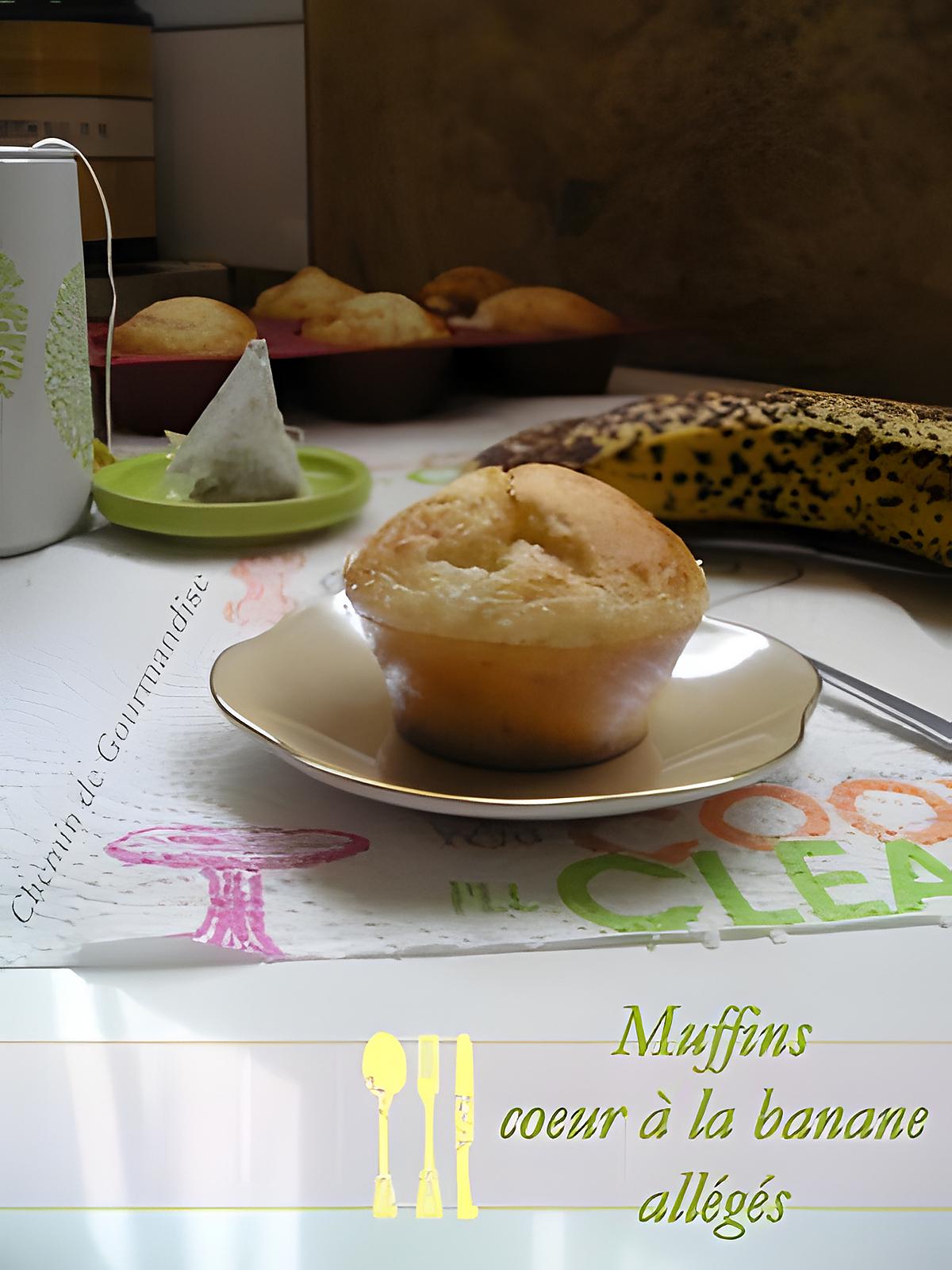 recette Muffins coeur à la banane allégés