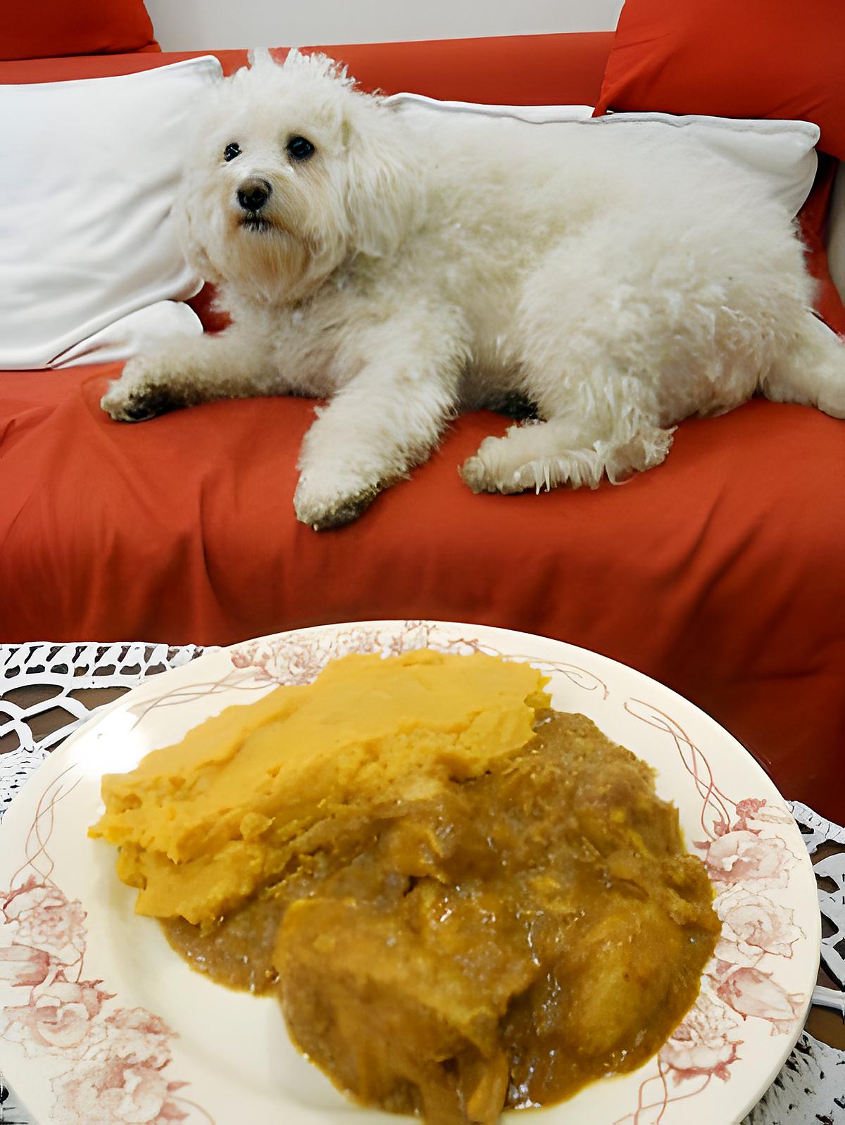 recette POULET KORMA ET PURÉE PATATE DOUCE