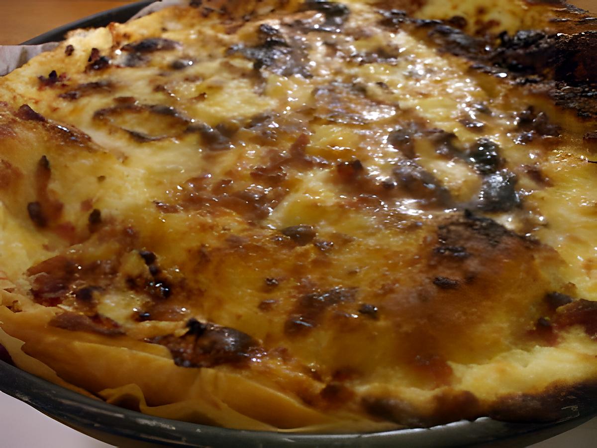 recette " Pizza feuilletée Chèvre Miel... sans oignons pour " Ma Princesse..."...