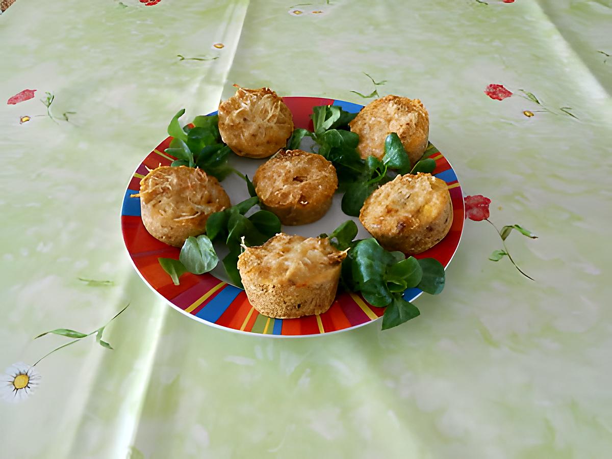 recette Petits flans au thon à la tomate et au chou fleur.