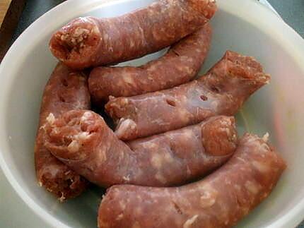 recette " Lentilles aux saucisses sans oignons...."