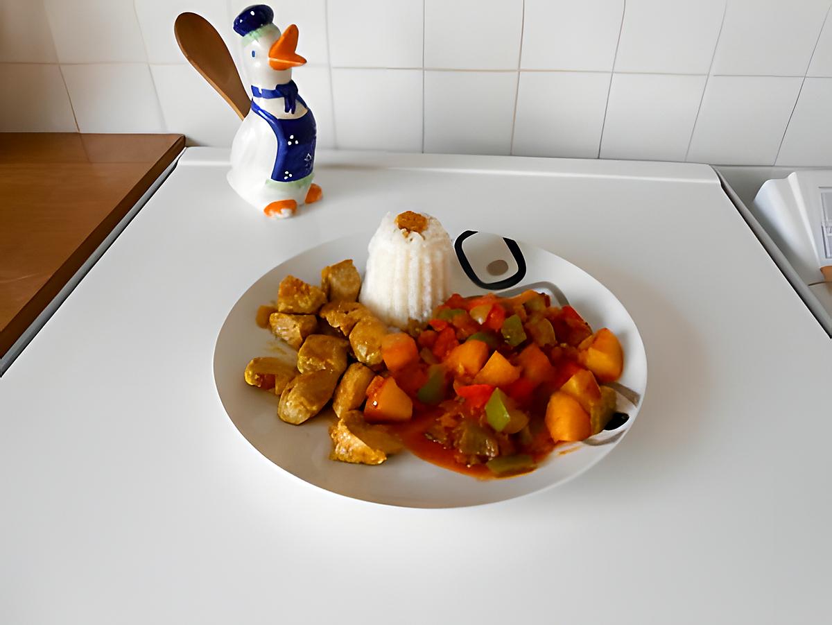 recette Poulet sucré salé aux épices.