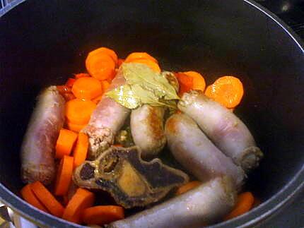 recette " Lentilles aux saucisses sans oignons...."