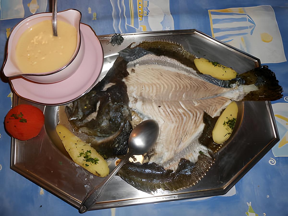 recette Turbot au four avec son beurre blanc