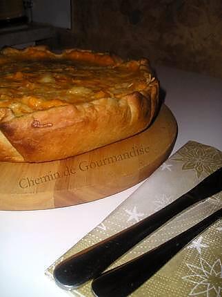 recette Tarte automnale potimarron & châtaignes