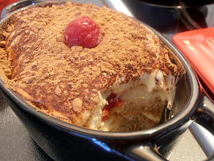 recette petit tiramisu aux framboises