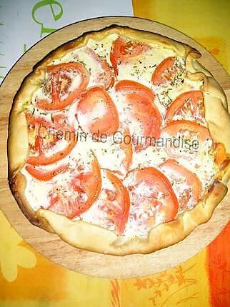 recette Tarte au thon & tomates