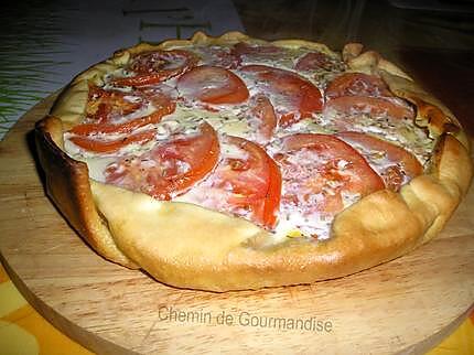 recette Tarte au thon & tomates