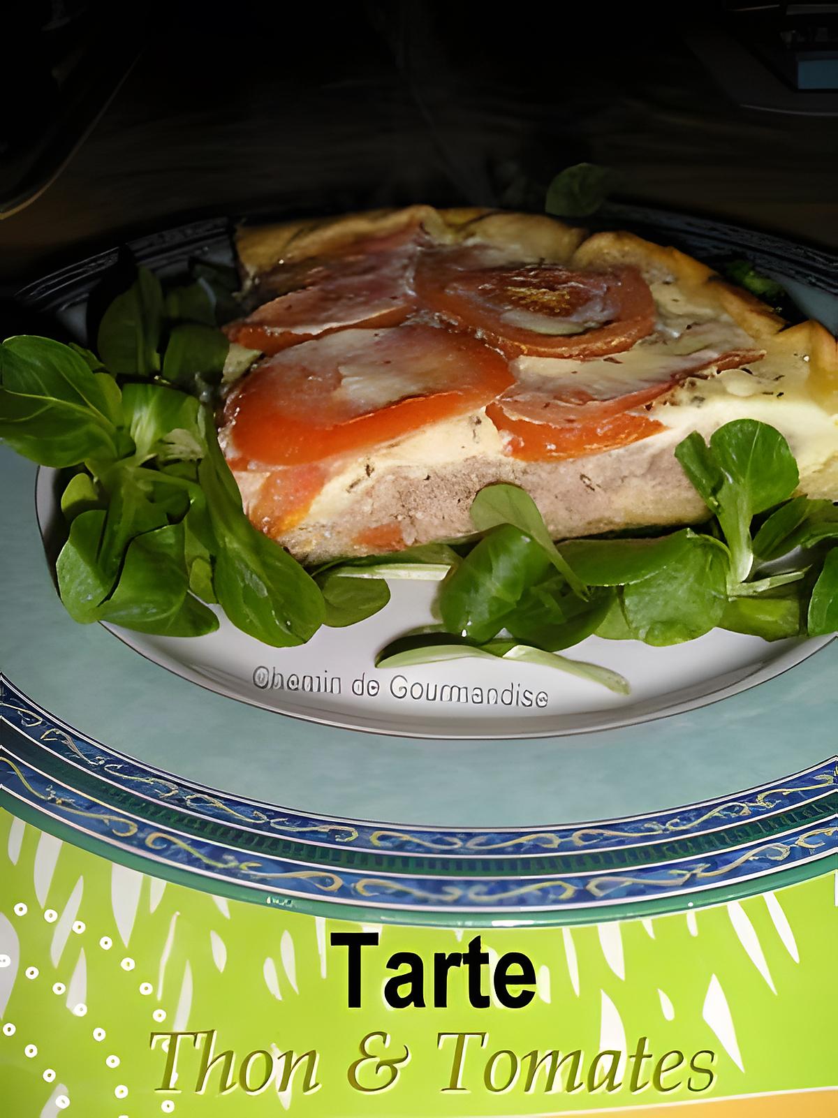 recette Tarte au thon & tomates