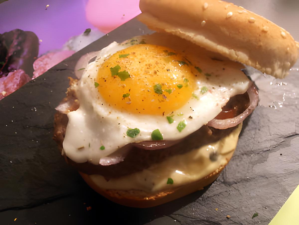 recette burger à cheval