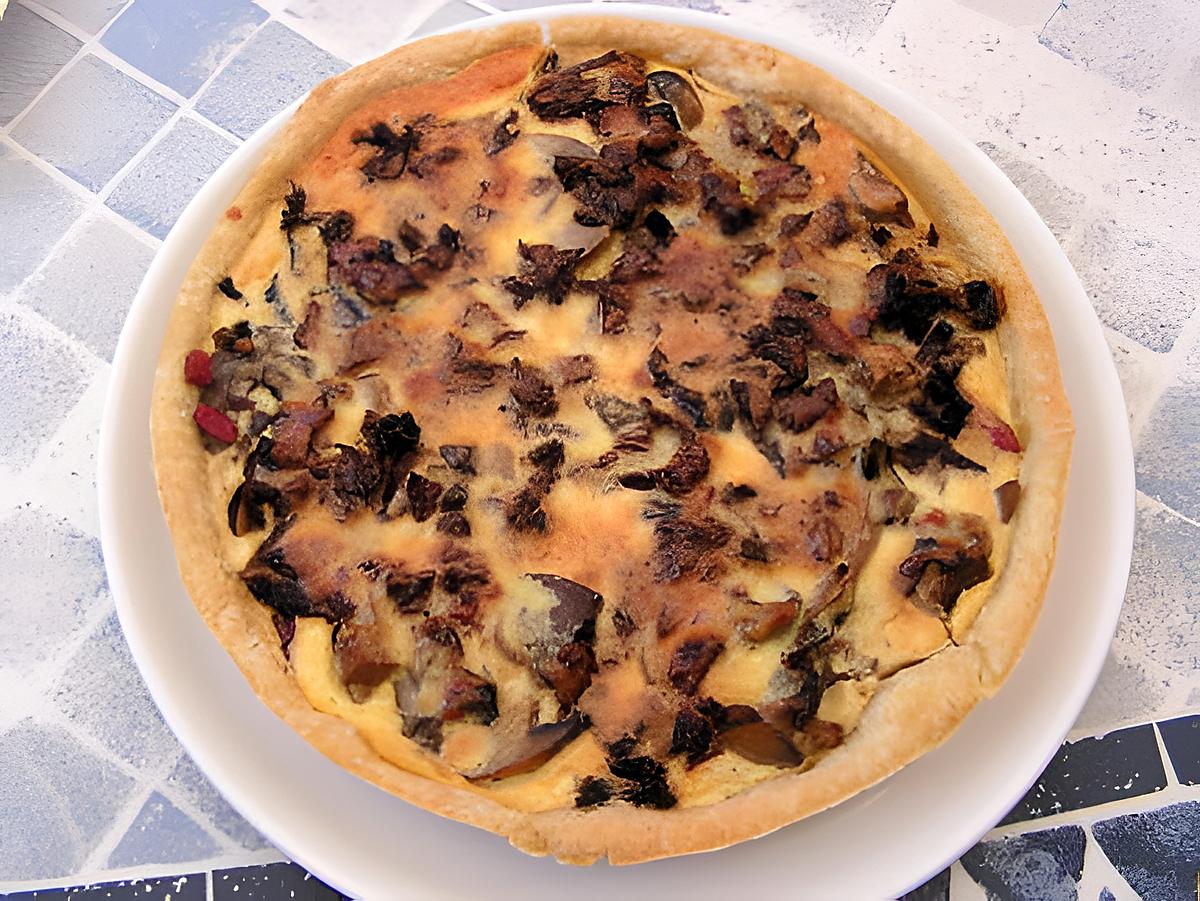 recette Quiche forestière à la bière