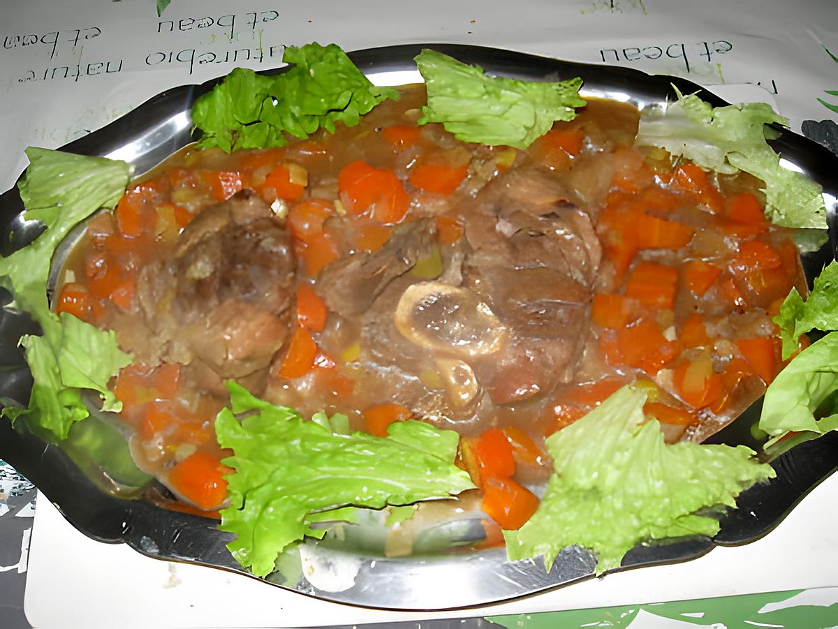 recette Jarret de veau aux légumes du jardin