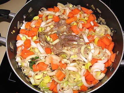 recette Jarret de veau aux légumes du jardin