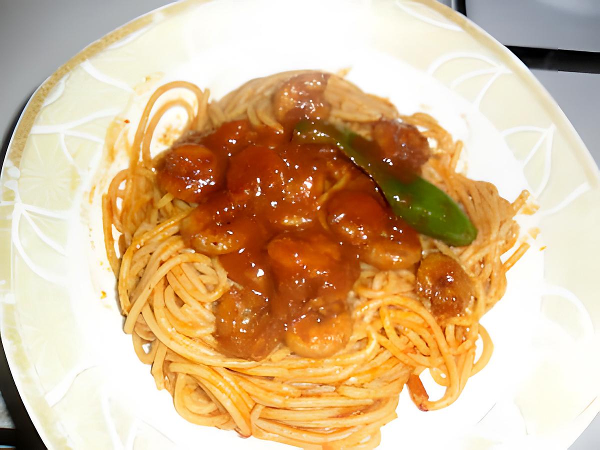 recette sbaguetti aux crevette (a la tunisienne)