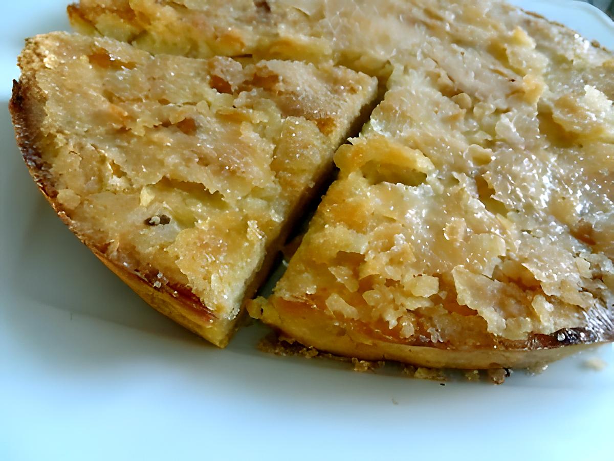 recette Tarte  pomme , crème vanille et crumble canelle