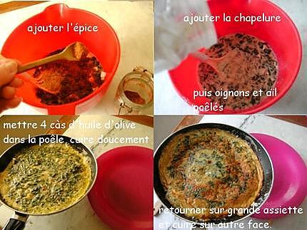 recette Omelette aux épinards vapeur