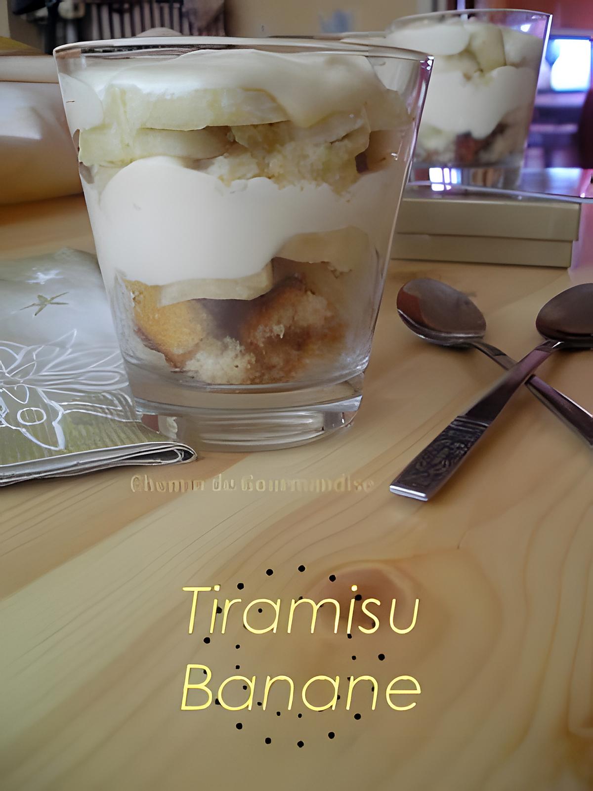 recette Tiramisu à la banane