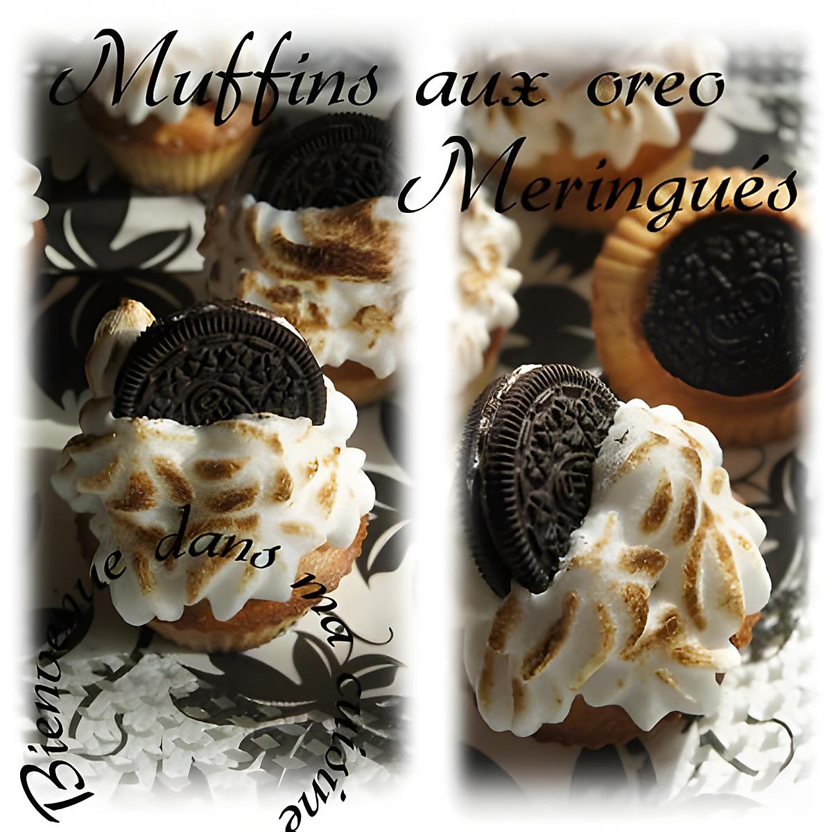 recette Muffins aux oreo meringués