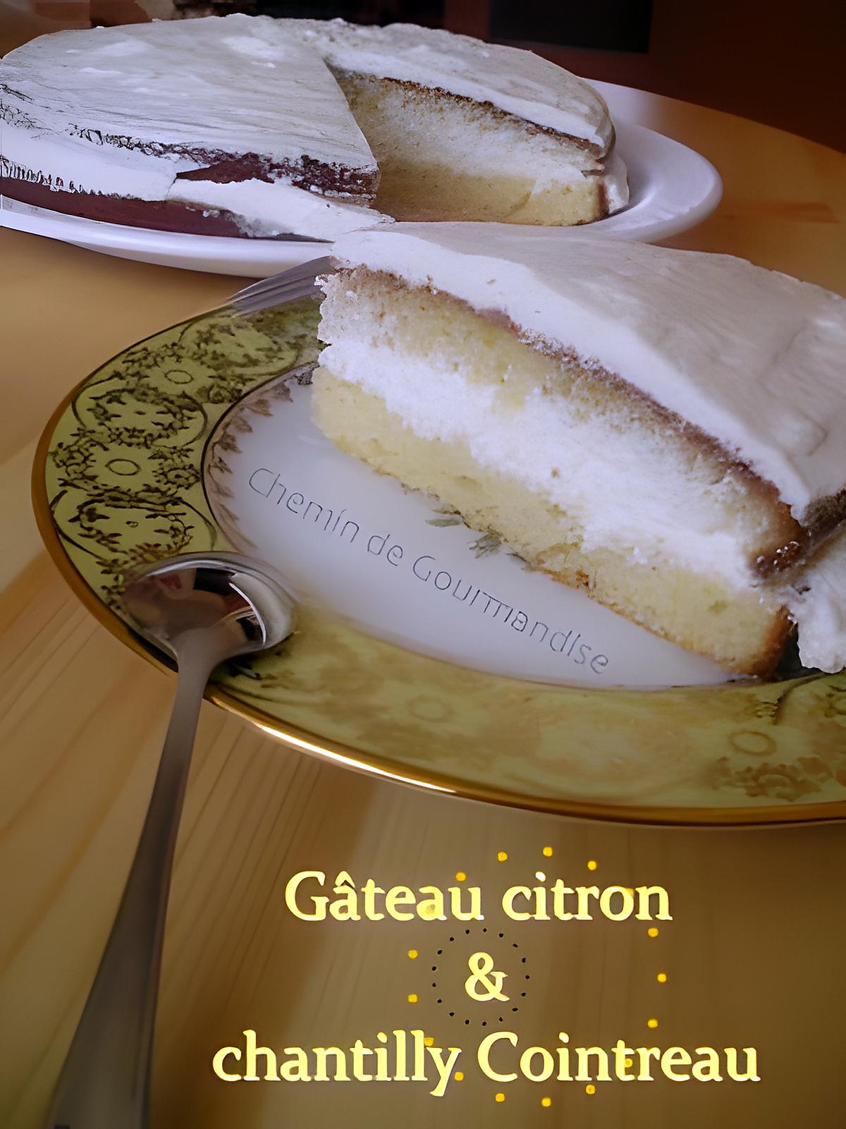 recette Gâteau au citron & chantilly au cointreau