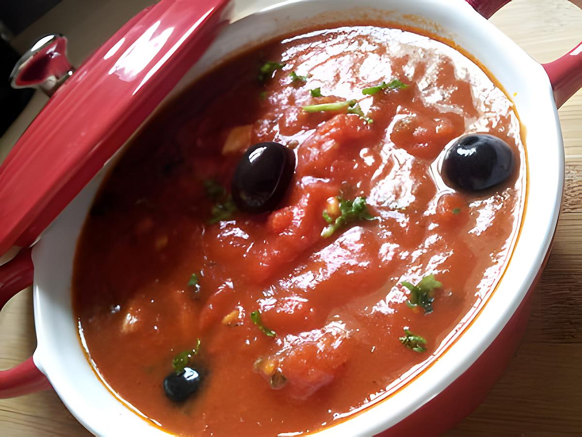 recette Sauce tomate méditerranéenne