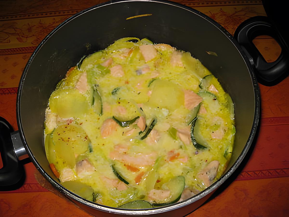 recette Cocotte de saumon aux légumes