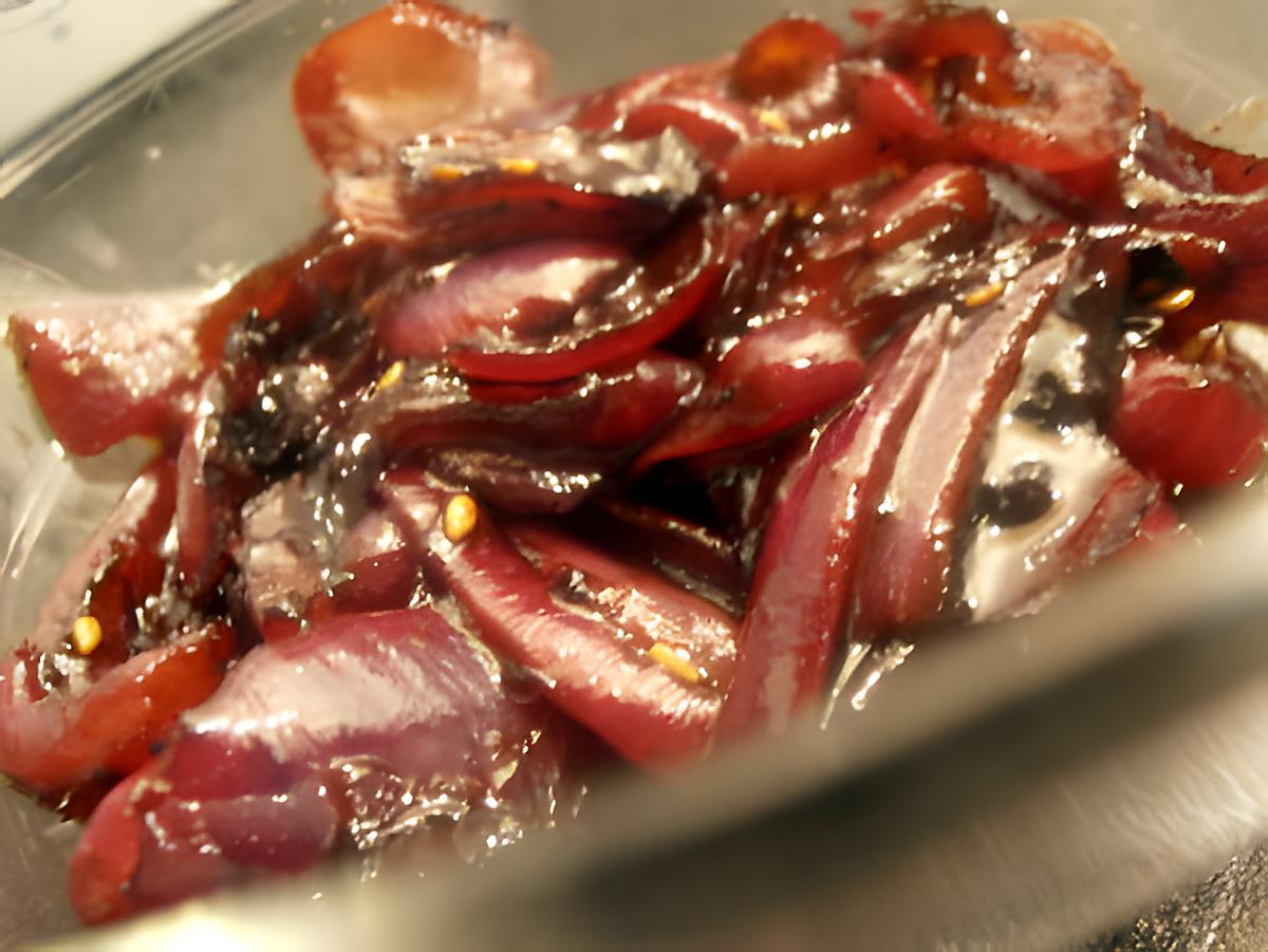 recette confit d'oignons rouges