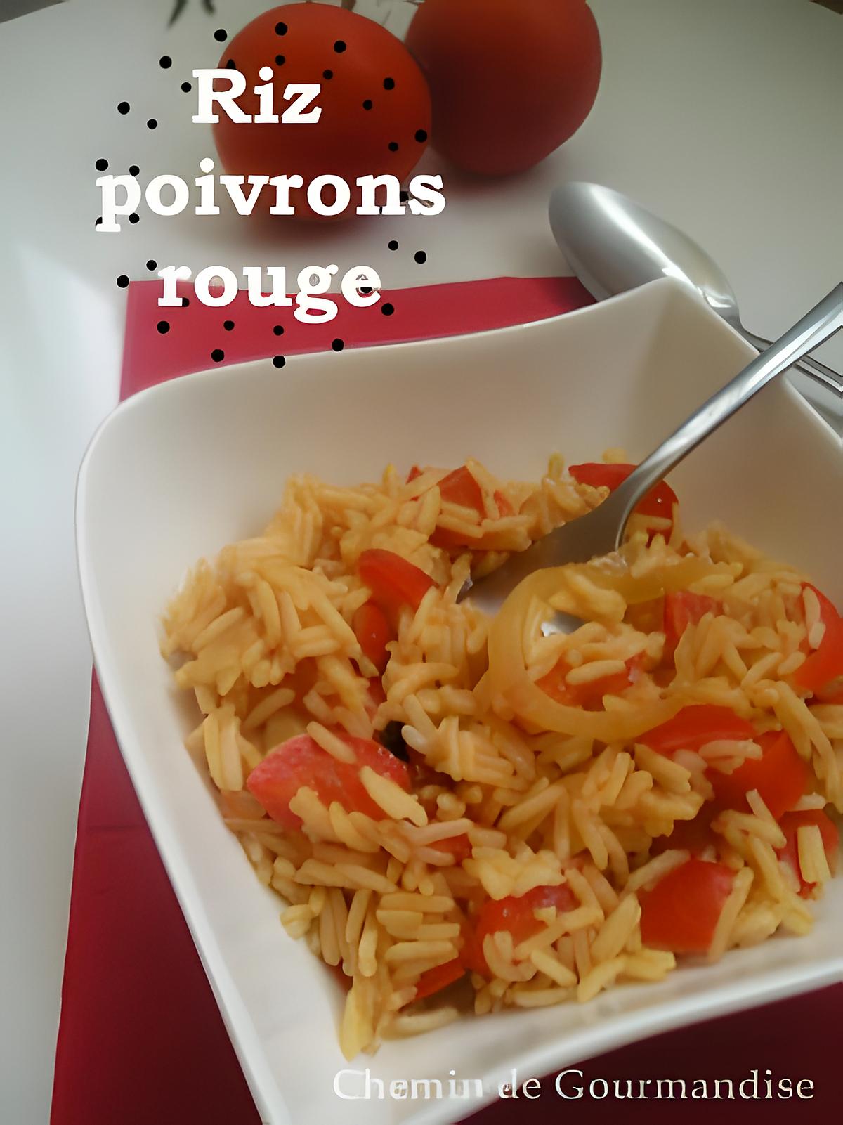 recette Riz au poivron rouge