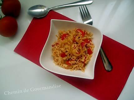 recette Riz au poivron rouge