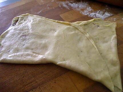 recette " Friands en coeurs faits avec restes de pâte de la pizza express au thon...)