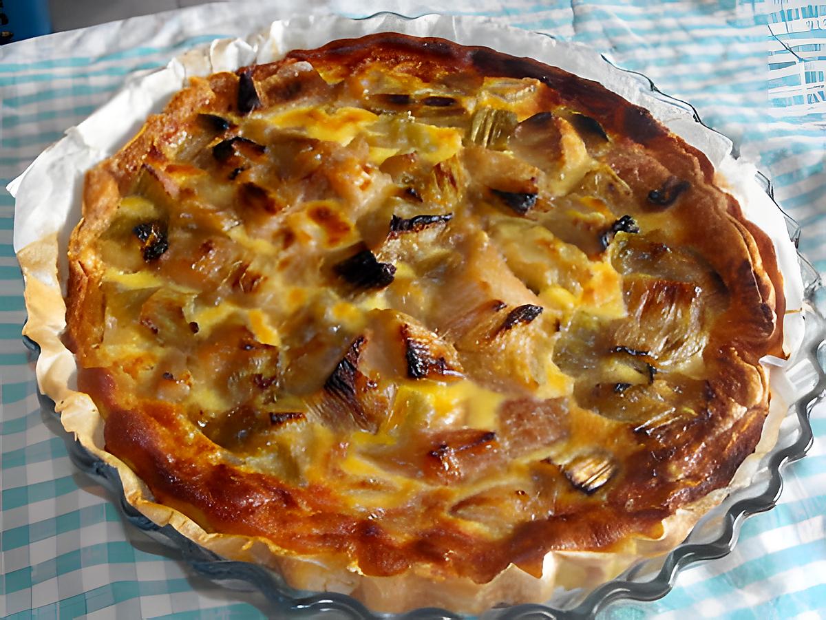 recette TARTE A LA RHUBARBE