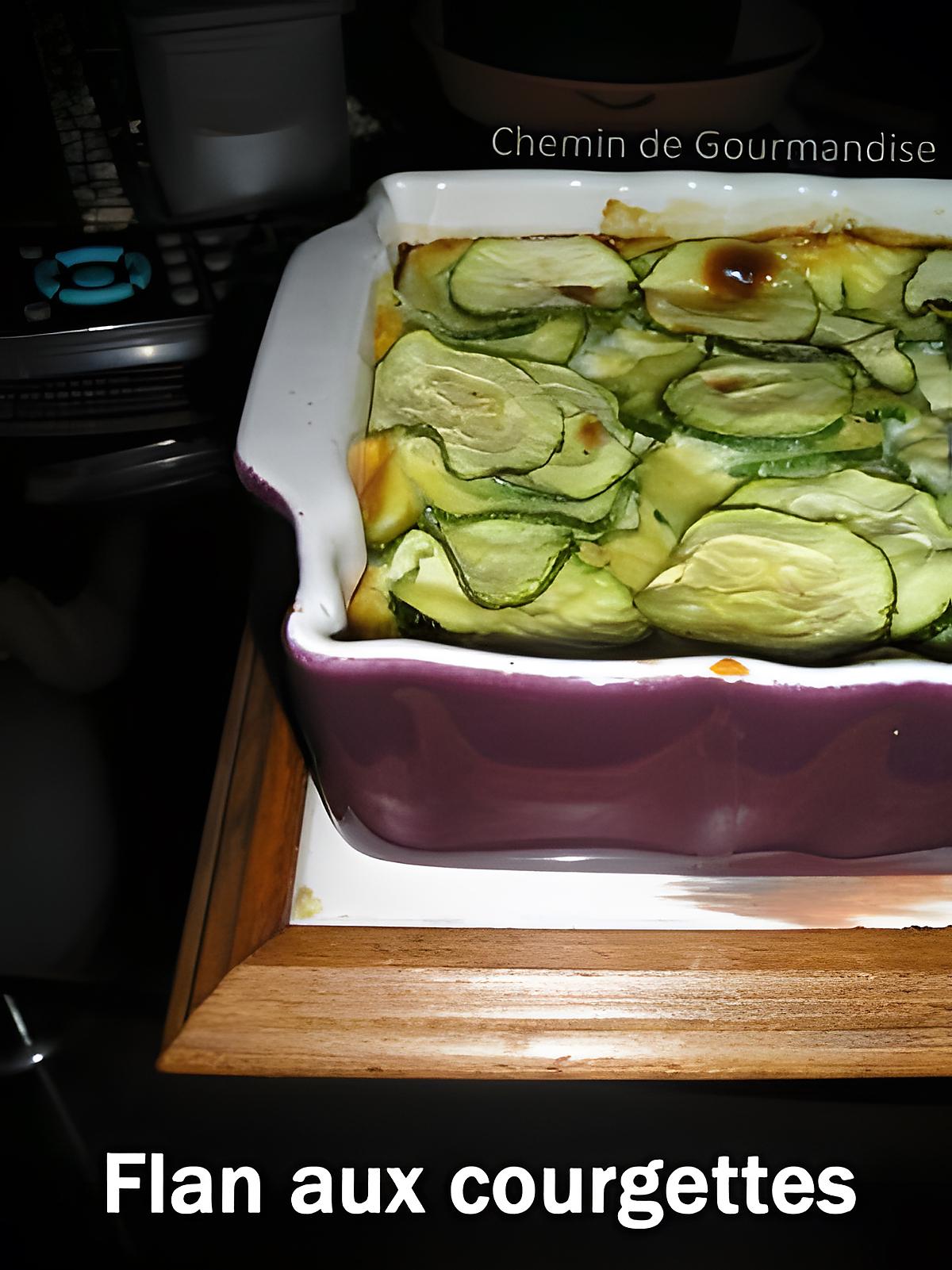 recette Flan aux courgettes et Flan aux courgettes & jambon blanc