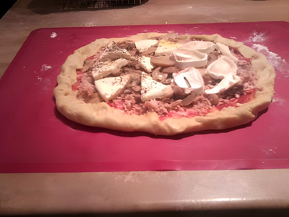 recette une magnifique pizza