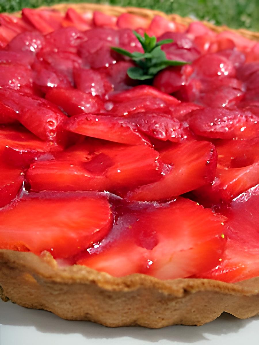 recette Tarte aux fraises ricotta/mascarpone