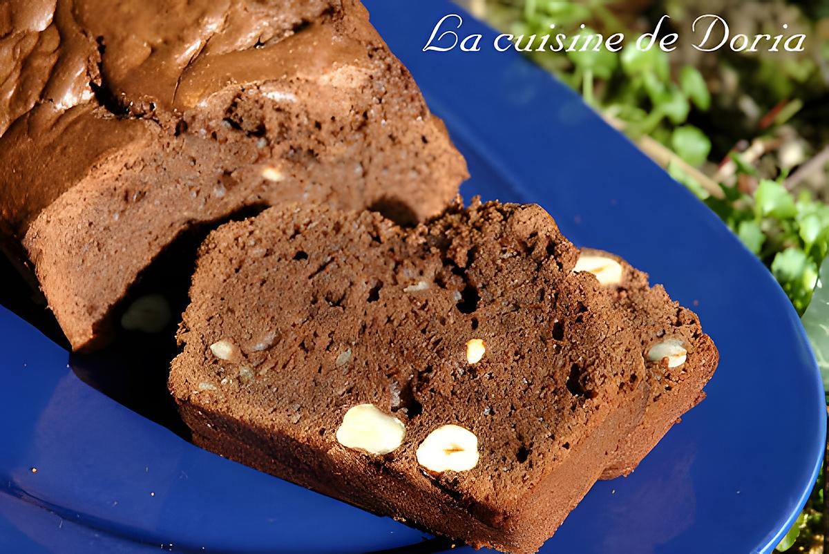 recette Cake au chocolat et noisettes