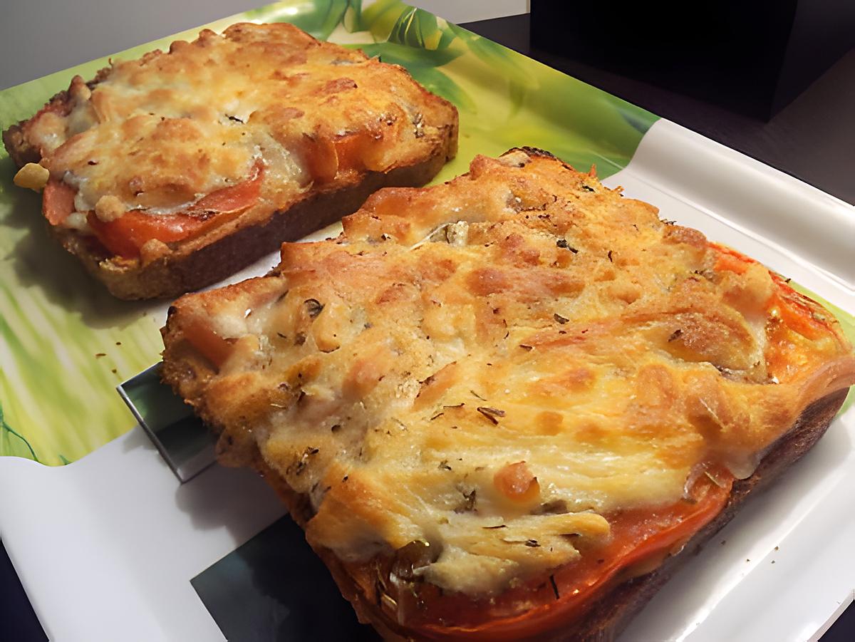 recette tartine facon pizza