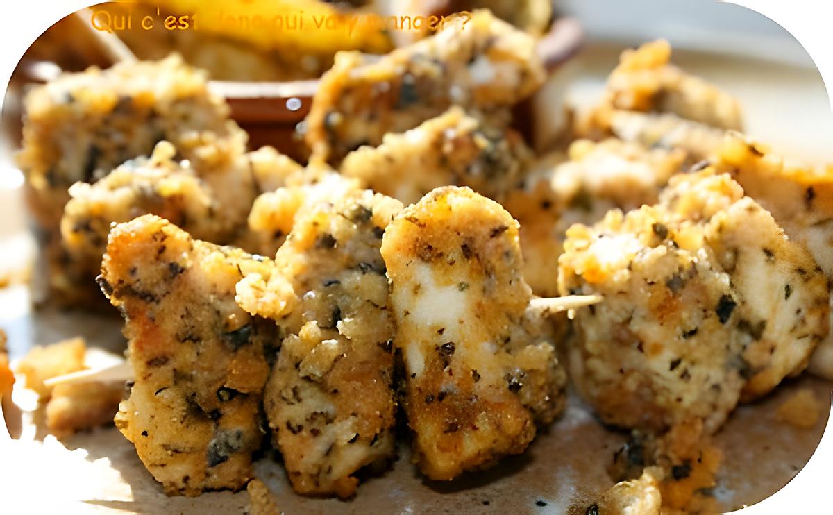 recette Dés de poulet panés, sans gluten et sans lactose