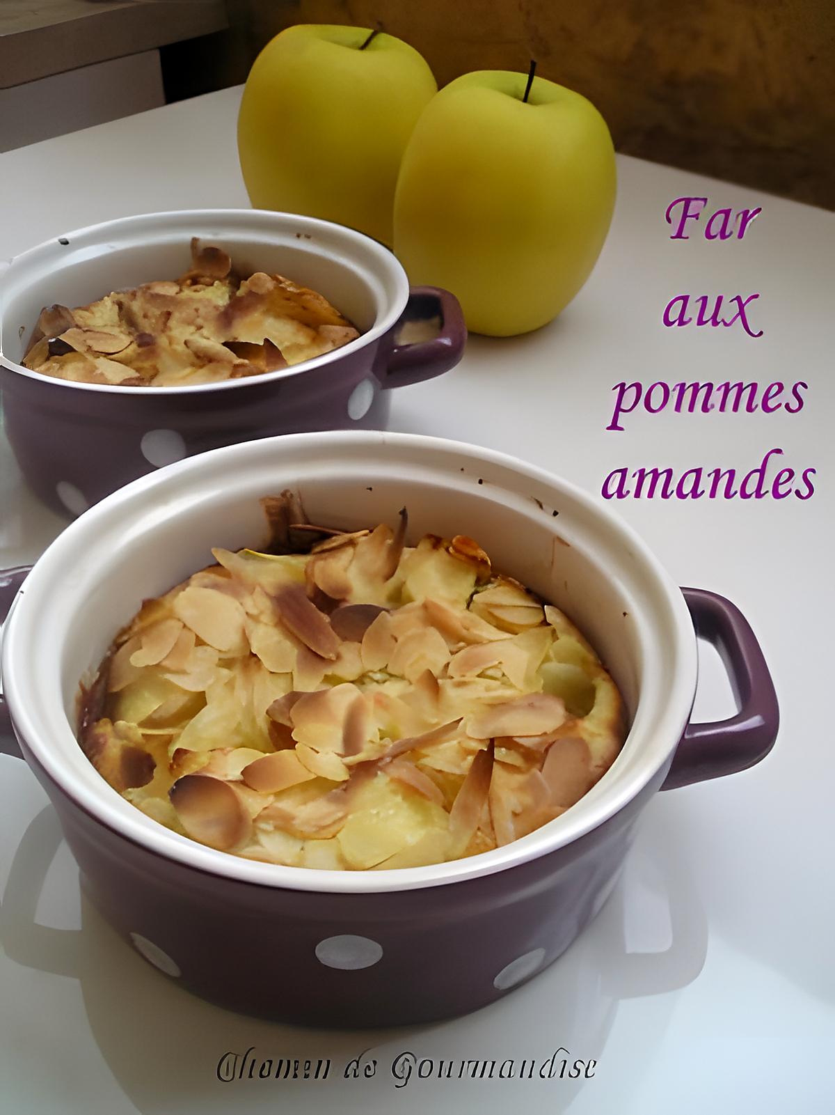 recette Far aux pommes & amandes