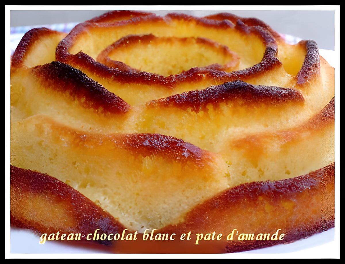 recette gateau chocolat blanc et pate d'amande