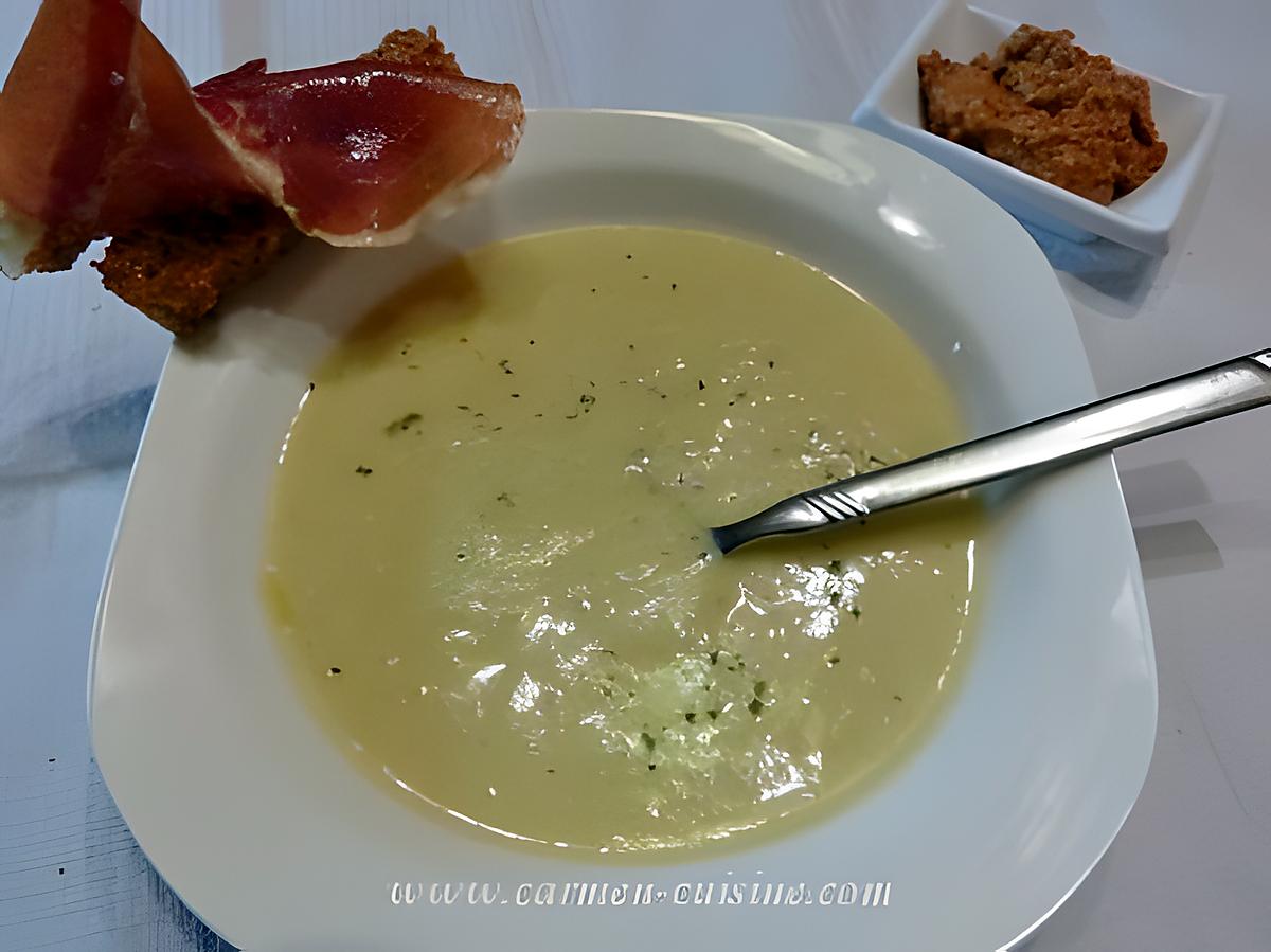 recette Velouté de panais et mouillettes de pata negra